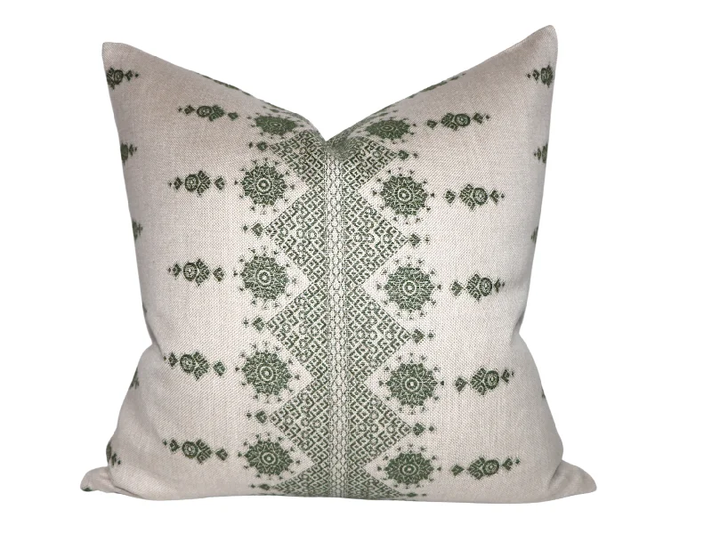 Decorative Pillows for Living Room MakeoverPeter Dunham Carmania Pillow Cover in Green