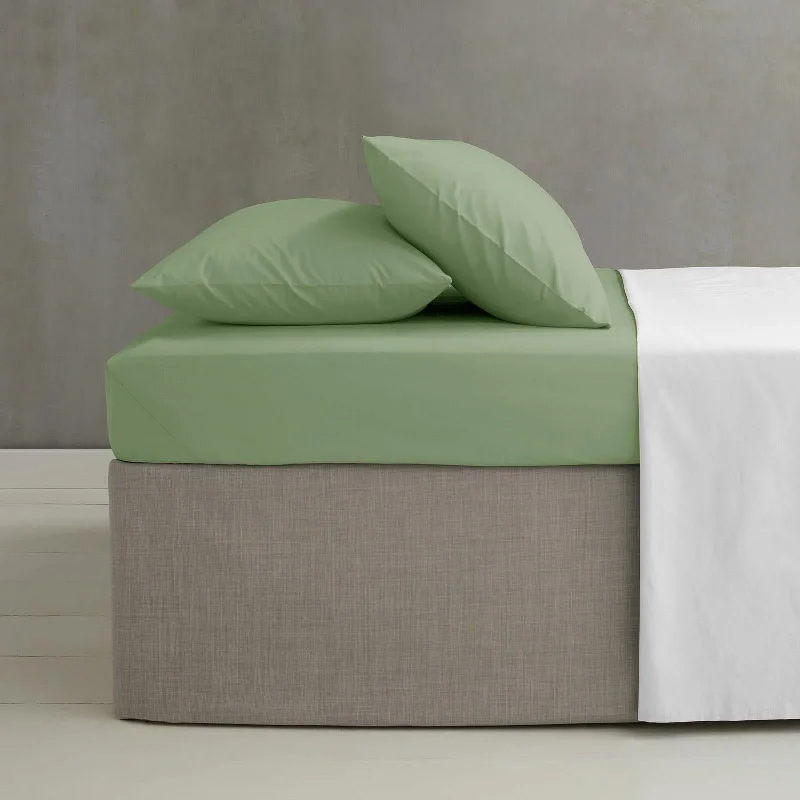 Sheet Sets with Multiple Pillowcase OptionsEasy-Iron Percale Extra Deep Fitted Sheet Sage