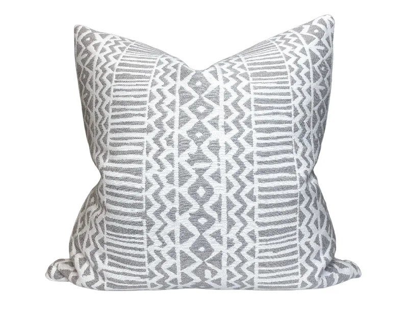 Hypoallergenic Pillows for Allergy SufferersVeranda Zigzag Pillow Cover in Silverbirch