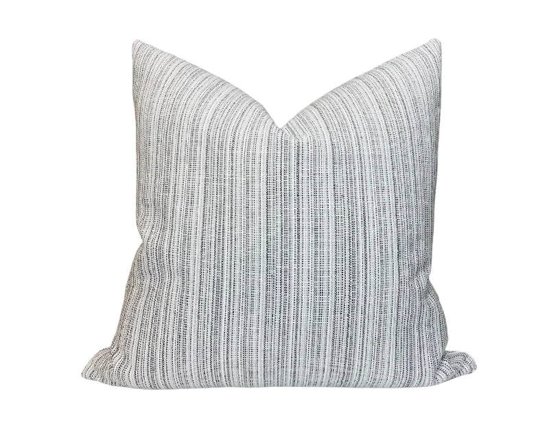 Feather Pillows for a Luxurious SleepVeranda Strie Pillow Cover in Grey