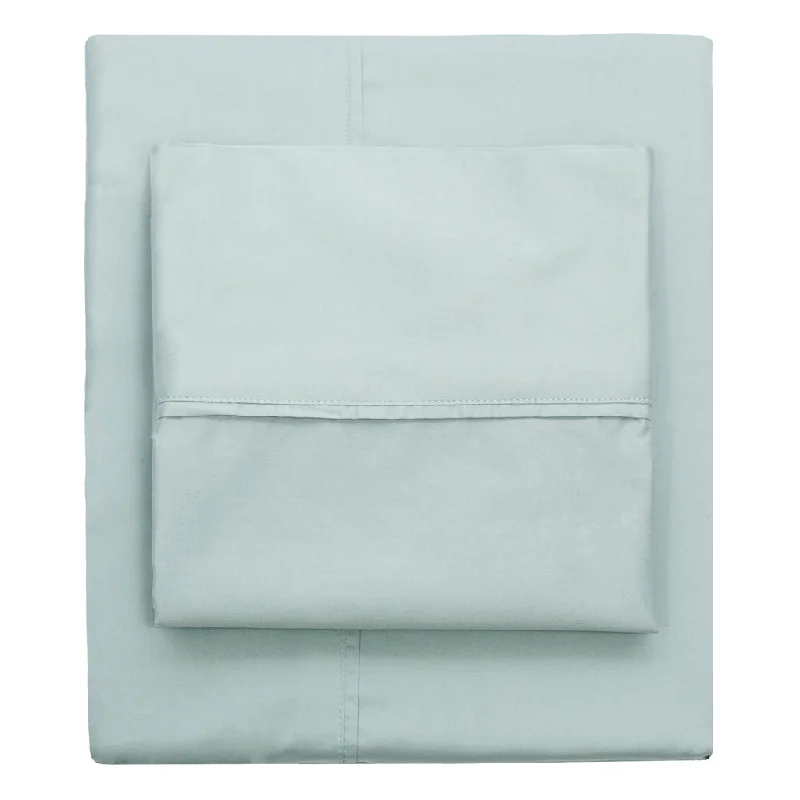 Sheet Sets with Multiple Pillowcase OptionsPorcelain Green 400 Thread Count Sheet Set (Fitted, Flat, & Pillow Cases)