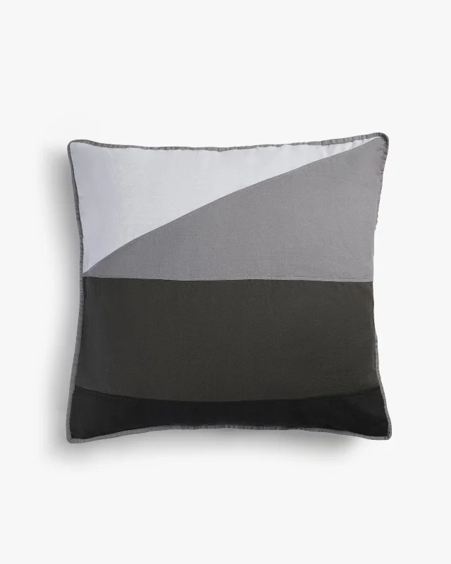 Firm Pillows for Side SleepersGrey Pieced Euro Sham