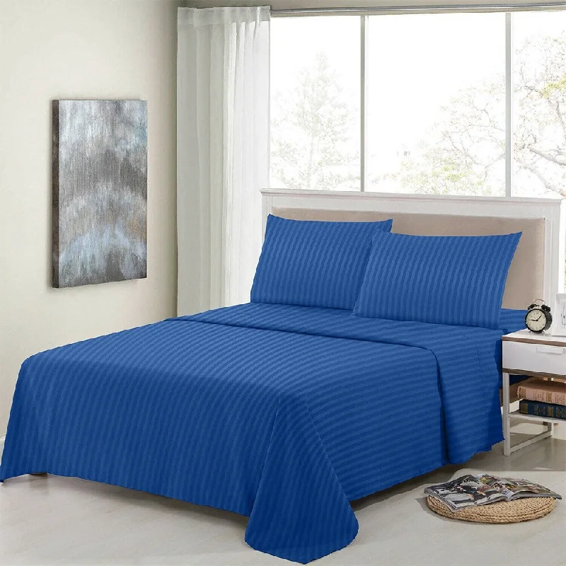 Jersey - Knit Sheets for a Comfortable and Casual Bed4 Piece Bed Sheets 1800 Count Egyptian Comfort Full Navy Blue