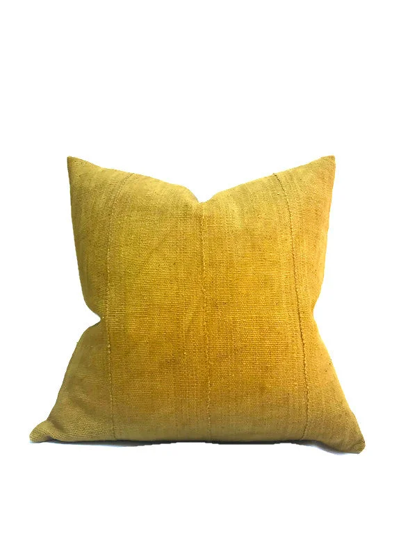 Soft and Fluffy Pillows for Bedroom ComfortMustard Yellow Mudcloth Pillow Cover