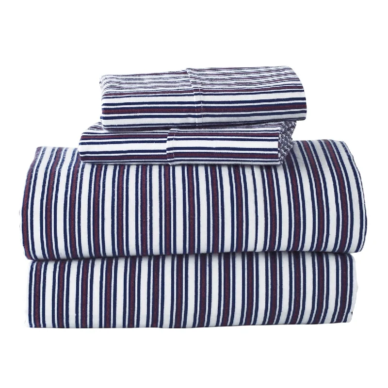 Rayon - Cotton Sheets for a Breathable and Soft BlendG.H. Bass Canyon Stripe Sheet Set