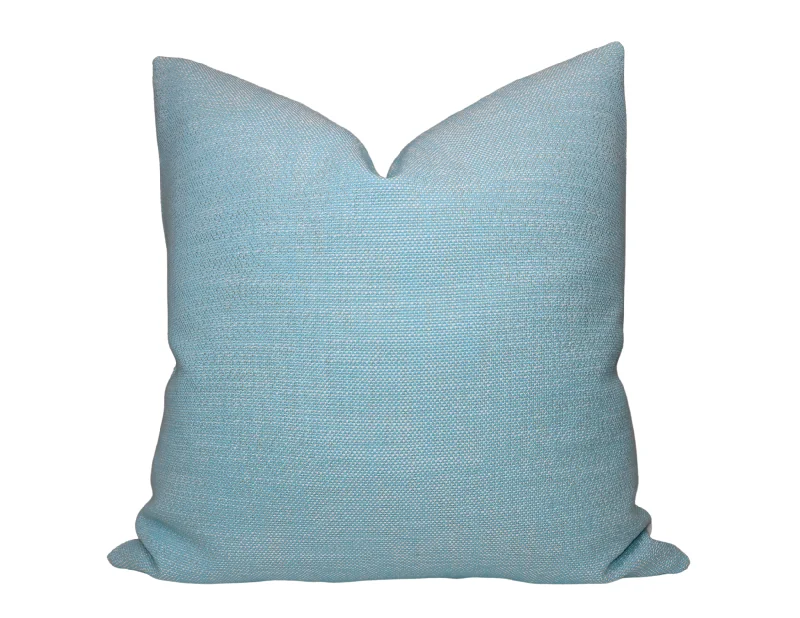 Cooling Pillows for Hot SleepersOutdoor Woven Pillow Cover in Pool Blue