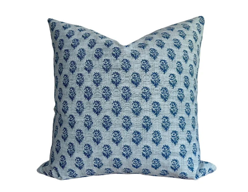 Back Support Pillows for Office ChairsPeter Dunham Rajmata Woven Pillow Cover in Blue, Indoor/Outdoor Pillows