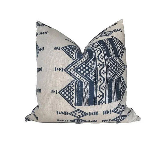 Hypoallergenic Pillows for Allergy SufferersPeter Dunham Mombasa Pillow Cover in Indigo Blue