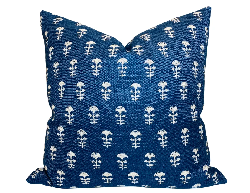 Decorative Pillows for Living Room MakeoverYukka Woven Pillow Cover in Atlantic Blue, Walter G Textiles