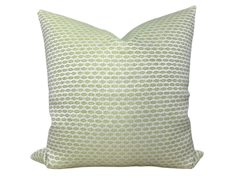 Adjustable Pillows for Customized ComfortSchumacher Hickox Woven Pillow Cover in Leaf