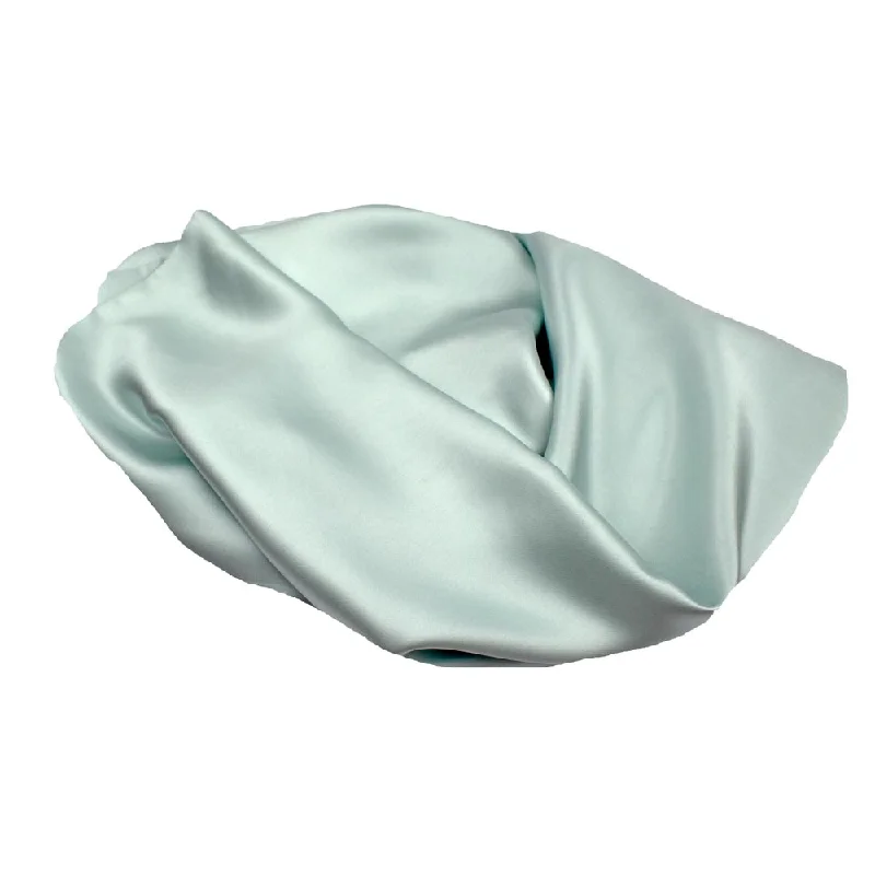 Down Alternative Pillows for Ethical ChoicesSilk Pillowcase Mist Blue