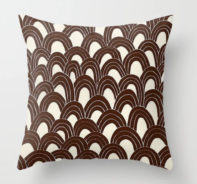 Cooling Pillows for Hot SleepersTrina Turk Outdoor Arches Pillow Cover in Java