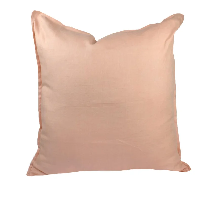 Plush Pillows for a Cozy BedLinen Cushion Cover Pink Euro