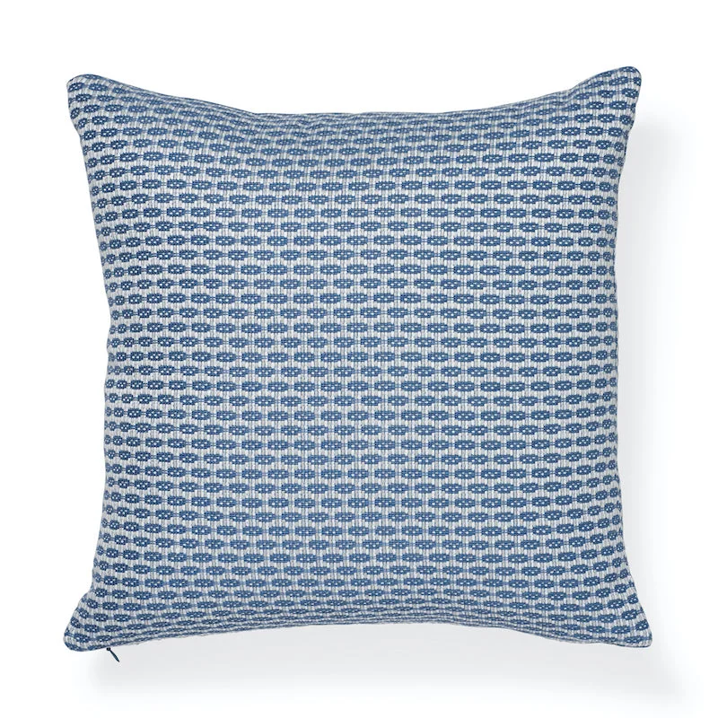 Square Pillows for Modern Home DecorSchumacher Hickox Woven Pillow Cover in Blue