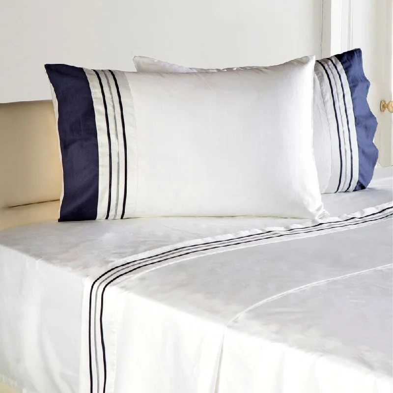 Linen - Cotton Blend Sheets for a Natural and Versatile OptionDepera Home Belmont 4 pieces Turkish Cotton Sateen Sheet Set