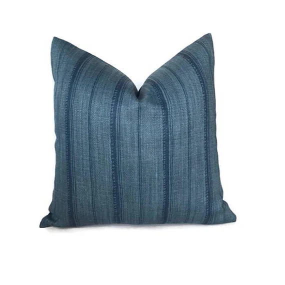 Plush Pillows for a Cozy BedPeter Dunham Malabar Pillow Cover in Indigo Blue