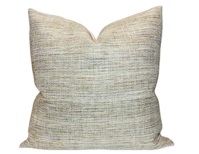 Feather Pillows for a Luxurious SleepSchumacher Formentera Pillow Cover in Sand