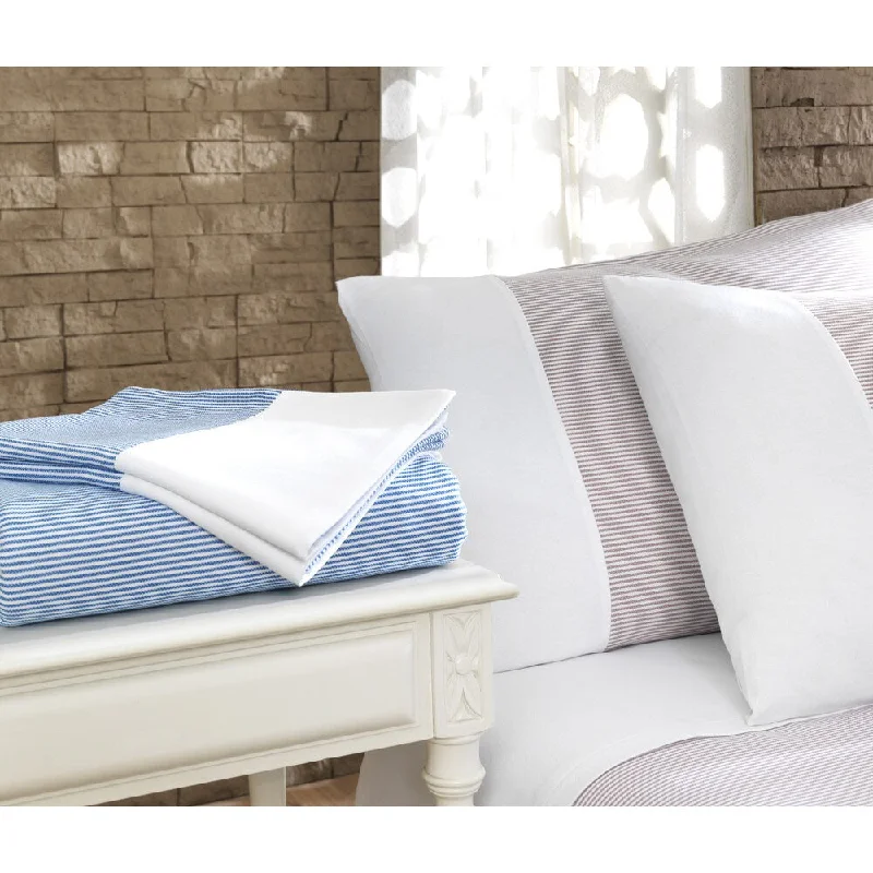 Sheet Sets with Multiple Pillowcase OptionsPamuk Luxury Stripe 300 Thread Count Turkish Cotton 4-piece Sheet Set