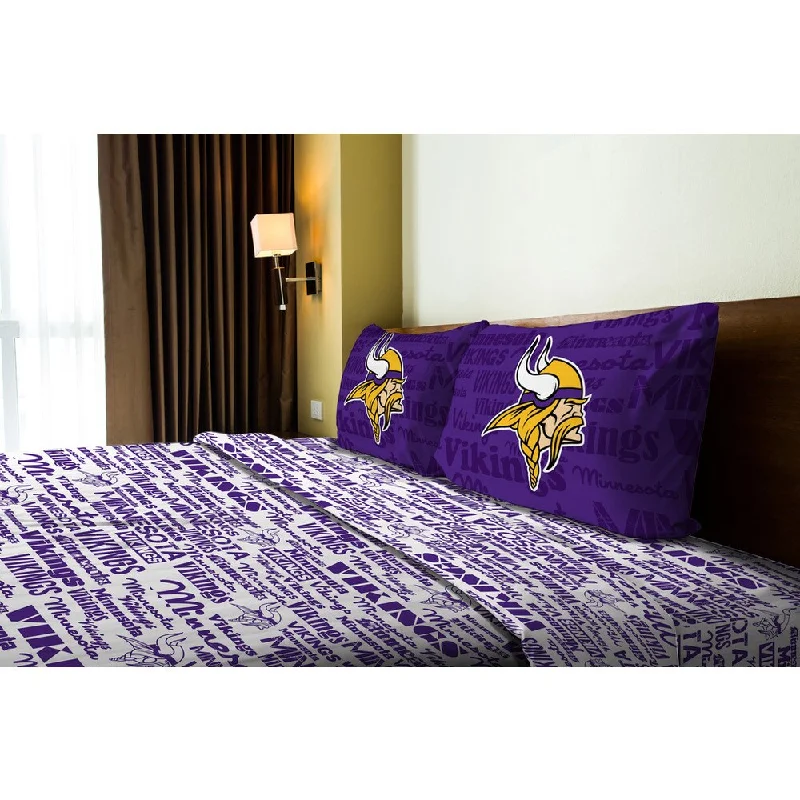 Jersey - Knit Sheets for a Comfortable and Casual BedNFL 821 Vikings Anthem Full Sheet Set