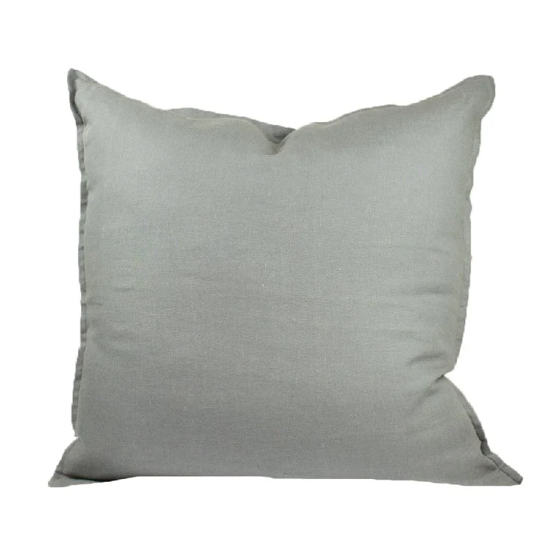 Cotton Pillows for Natural ComfortLinen Cushion Cover Grey Euro