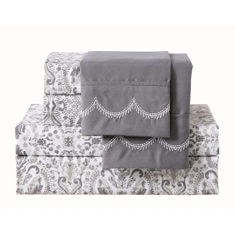 Wrinkle - Free Polyester Sheets for a Low - Maintenance BedAvondale Manor Capri 6-piece Sheet Set