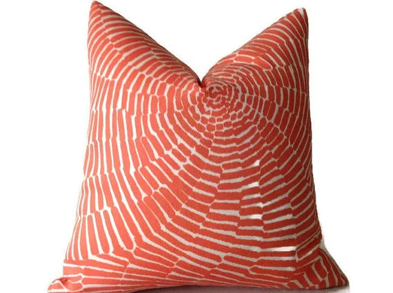 Silk Pillows for Smooth Skin and HairSchumacher Trina Turk Sonriza Pillow Cover in Orange