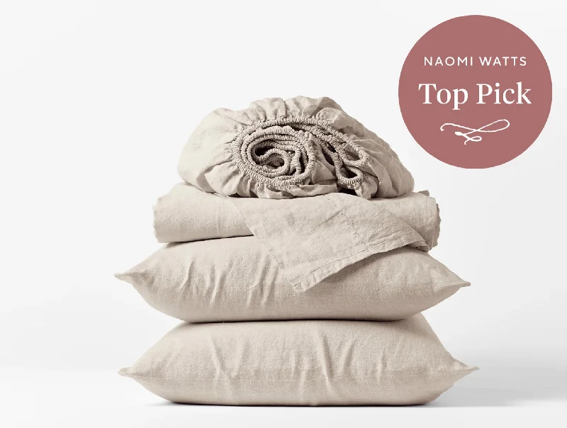 Linen - Cotton Blend Sheets for a Natural and Versatile OptionOrganic Relaxed Linen Sheet Set