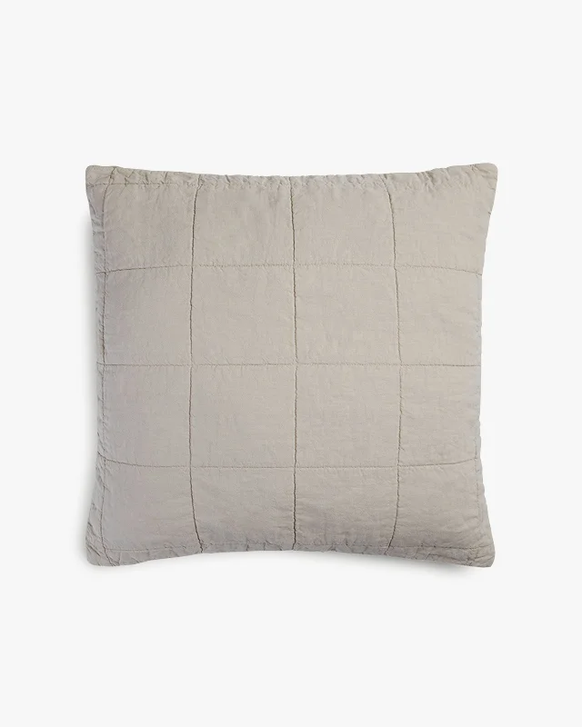 Feather Pillows for a Luxurious SleepLinen Quilted Euro Sham