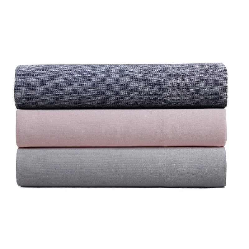 Polyester - Cotton Blend Sheets for Durability and ComfortKathy Ireland Herringbone Twill 4 Piece Cotton Rich Sheet Set