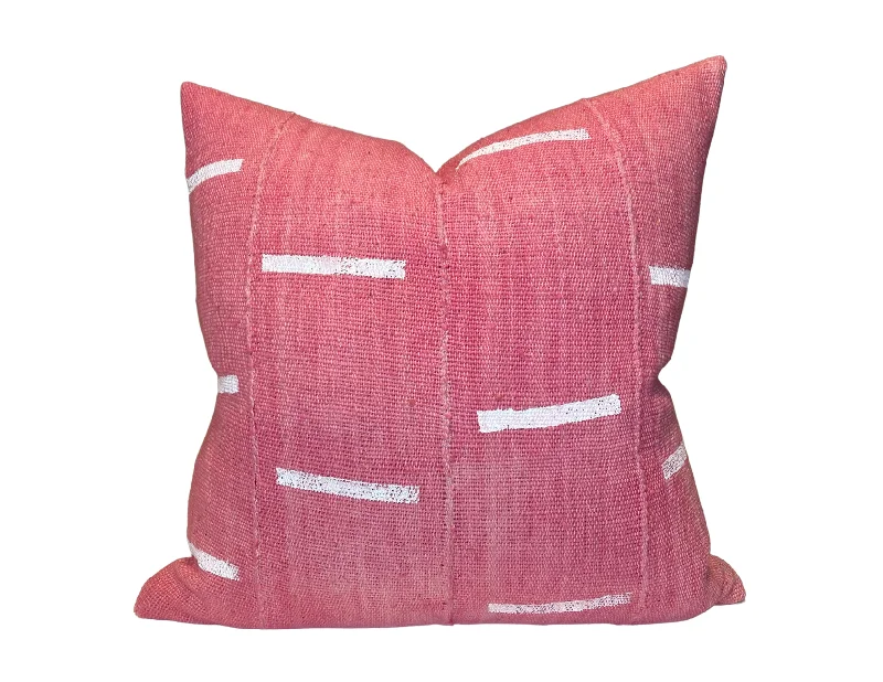 Adjustable Pillows for Customized ComfortDashes Print Mudcloth Pillow Cover in Pink