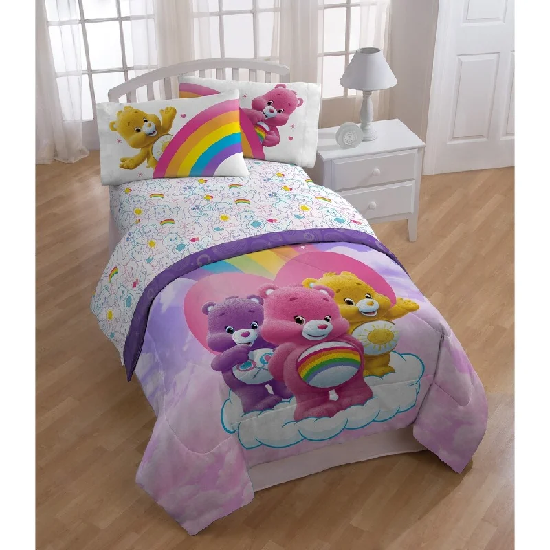 Hypoallergenic Silk Sheets for Sensitive SleepersAmerican Greeting Care Bears Rainbow Day 3 Piece Twin Sheet Set