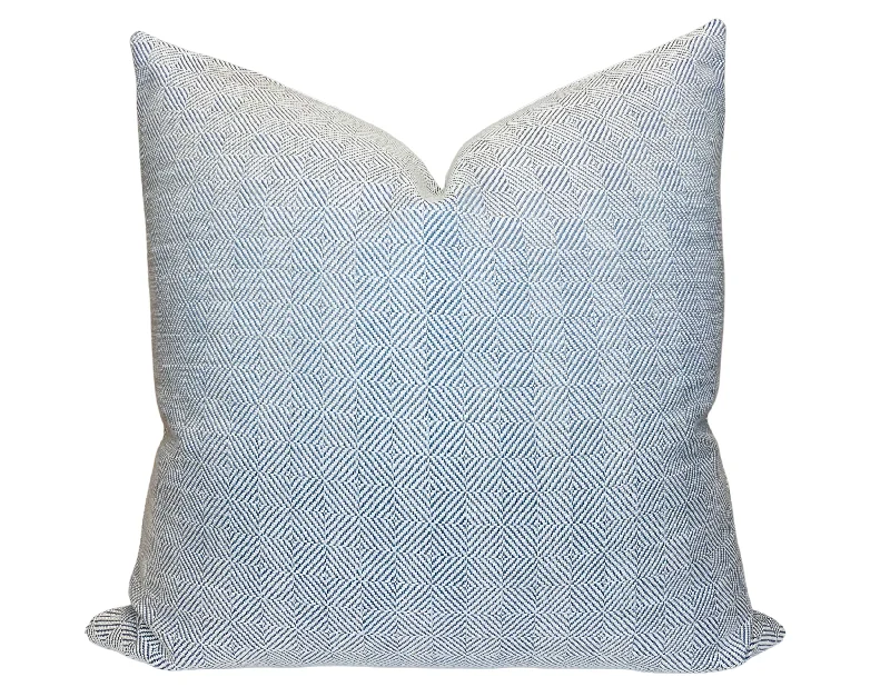 Pregnancy Pillows for Expectant MothersChelsea Square Pillow Cover in Blue Haven, Indoor Outdoor Pillow