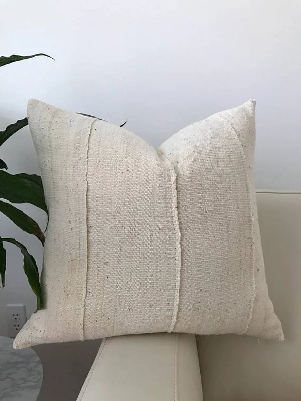 Back Support Pillows for Office ChairsIvory Mudcloth Pillow Cover