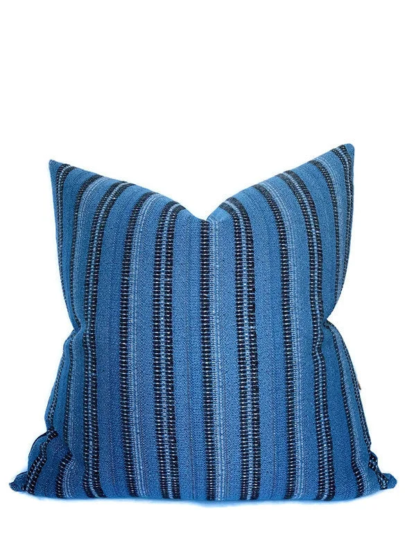 Travel Pillows for Long JourneysPeter Dunham Majorelle Pillow Cover in Black on Indigo, Indoor/Outdoor Pillows