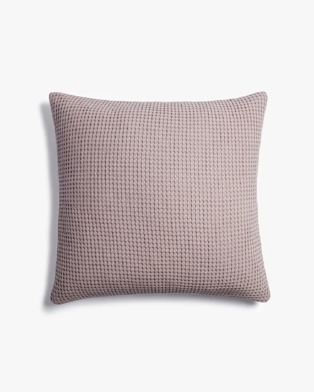 Plush Pillows for a Cozy BedOrganic Waffle Euro Sham