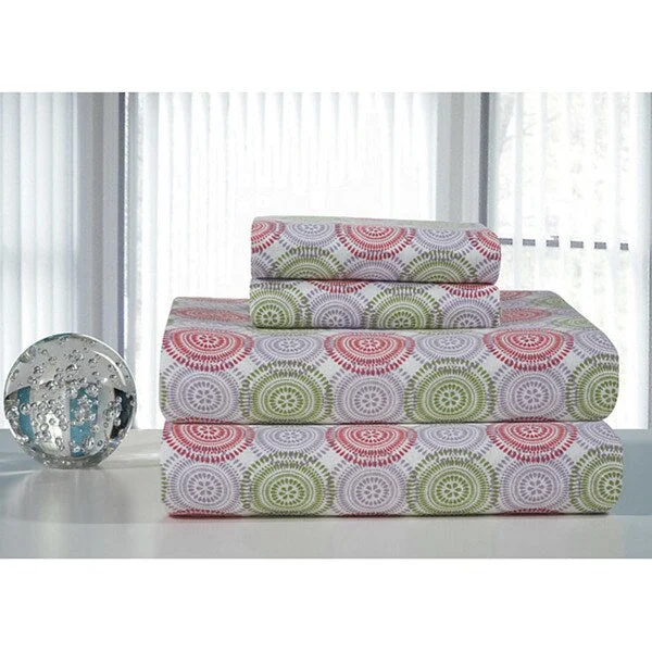 Twin - Size Sheet Sets with a Pillow ProtectorPorch & Den Prowers Printed Flannel Bed Sheet Set