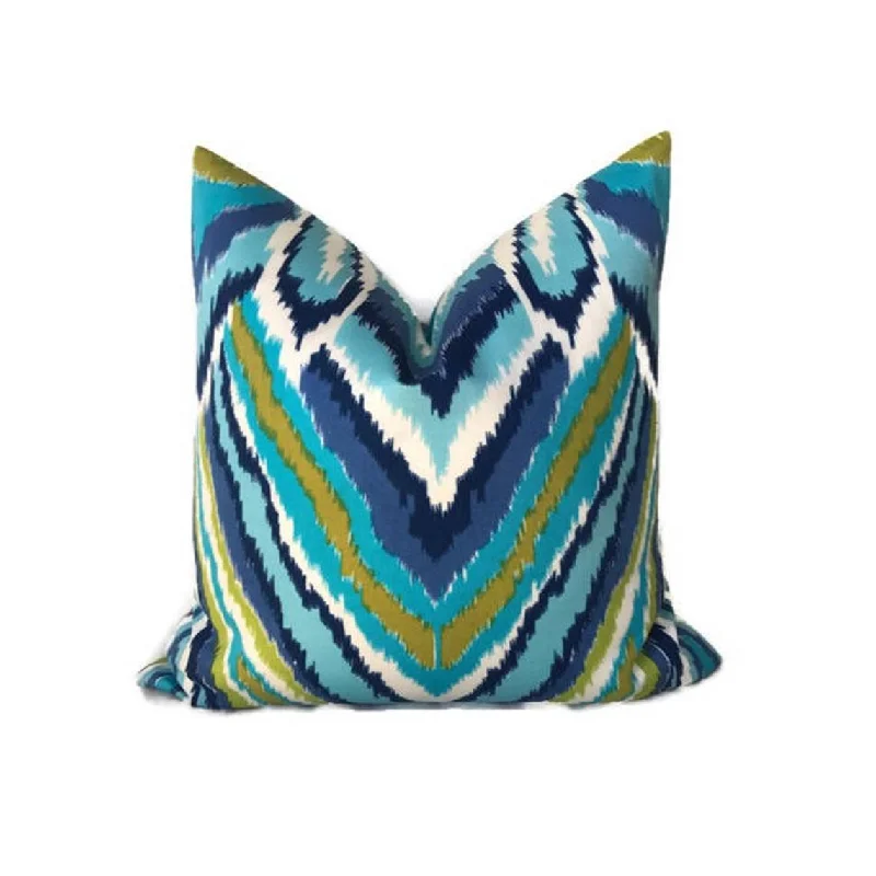 Memory Foam Pillows for Neck SupportSchumacher Trina Turk Peacock Print Pillow Cover in Pool