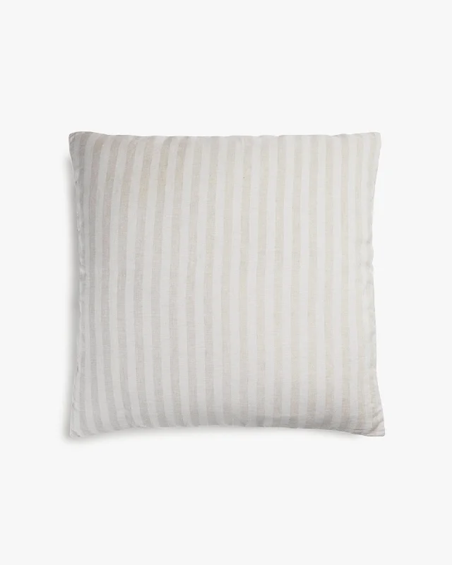 Travel Pillows for Long JourneysStriped Linen Euro Sham