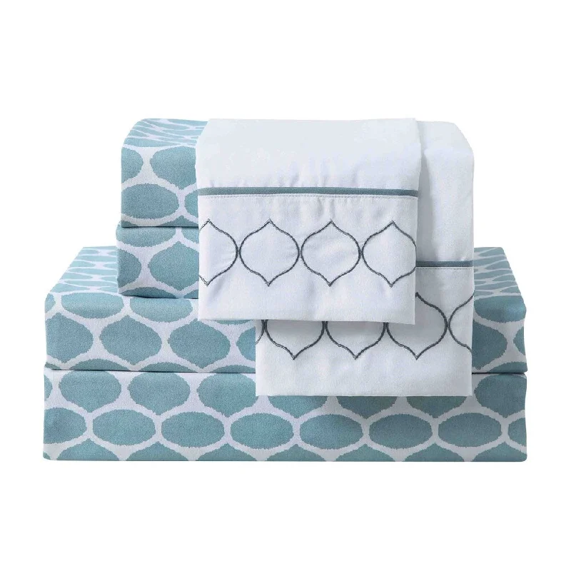 Queen - Size Sheet Sets with a European Pillowcase SetAvondale Manor Bennett 6-piece Sheet Set