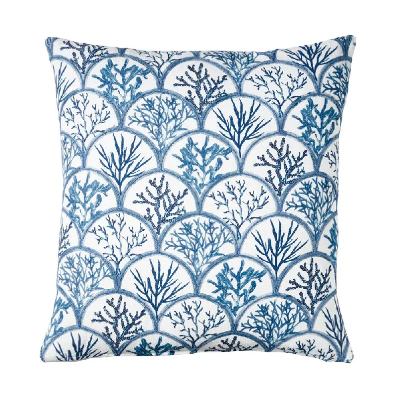 Down Alternative Pillows for Ethical ChoicesCoral Blue Cushion Cover 50x50