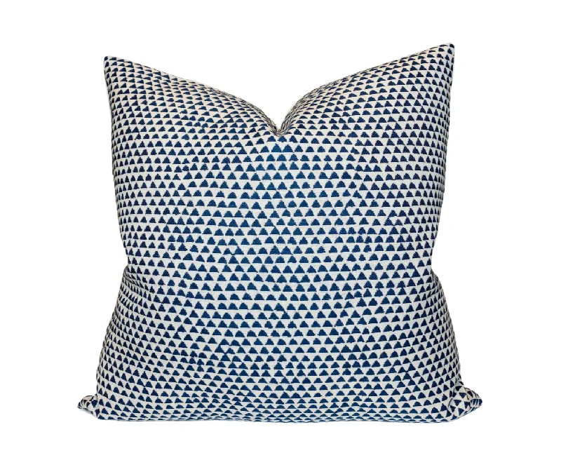 Round Pillows for Boho-Style InteriorsHuts Pillow Cover in Atlantic Blue, Walter G Pillows, Decorative Throw Pillows