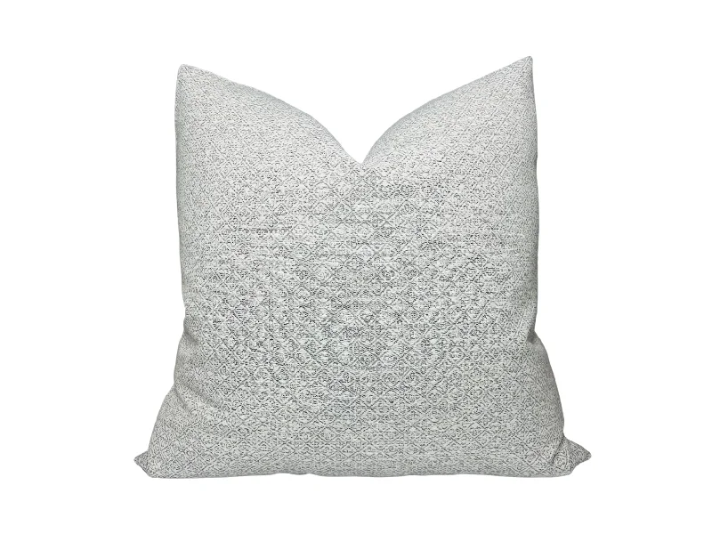 Cotton Pillows for Natural ComfortSchumacher Sarong Weave Pillow Cover in Sea Salt