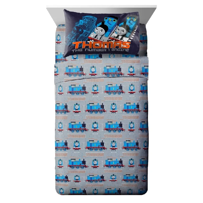 King - Size Sheet Sets with a Decorative Pillow SetThomas The Tank Engine Tech 4 Piece Full Sheet Set