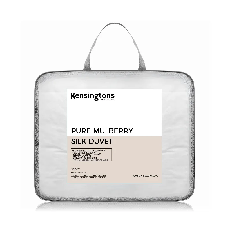 Machine - washable duvet covers for hassle - free cleaning100% Mulberry Silk Duvets - 10.5 Tog