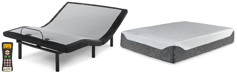 Hybrid mattresses combining foam and innerspring technology14 Inch Chime Elite Mattress with Adjustable Base