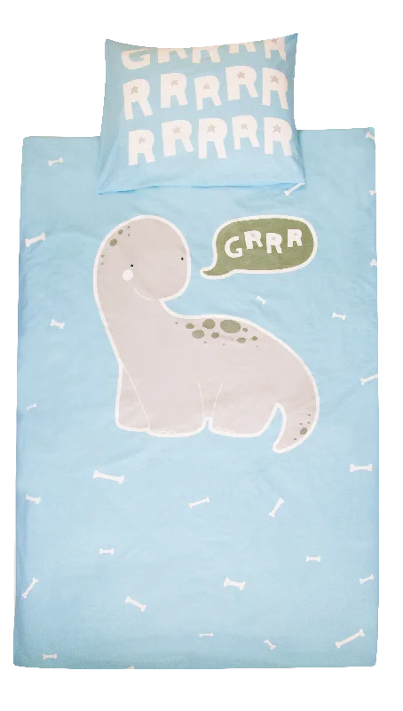 Embroidered duvet covers with intricate needlework for a luxurious touchA Little Lovely Company Duvet Cover Brontosaurus