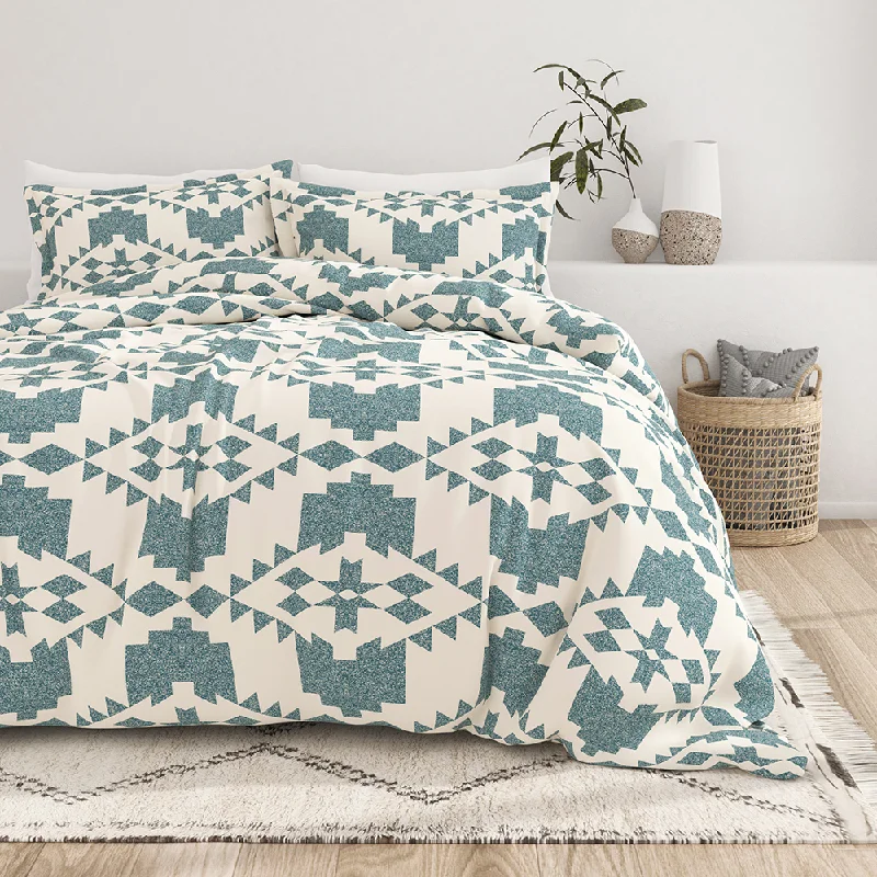 Wrinkle - resistant duvet covers for a neat and tidy lookAdobe Diamond Pattern 3-Piece Duvet Cover Set