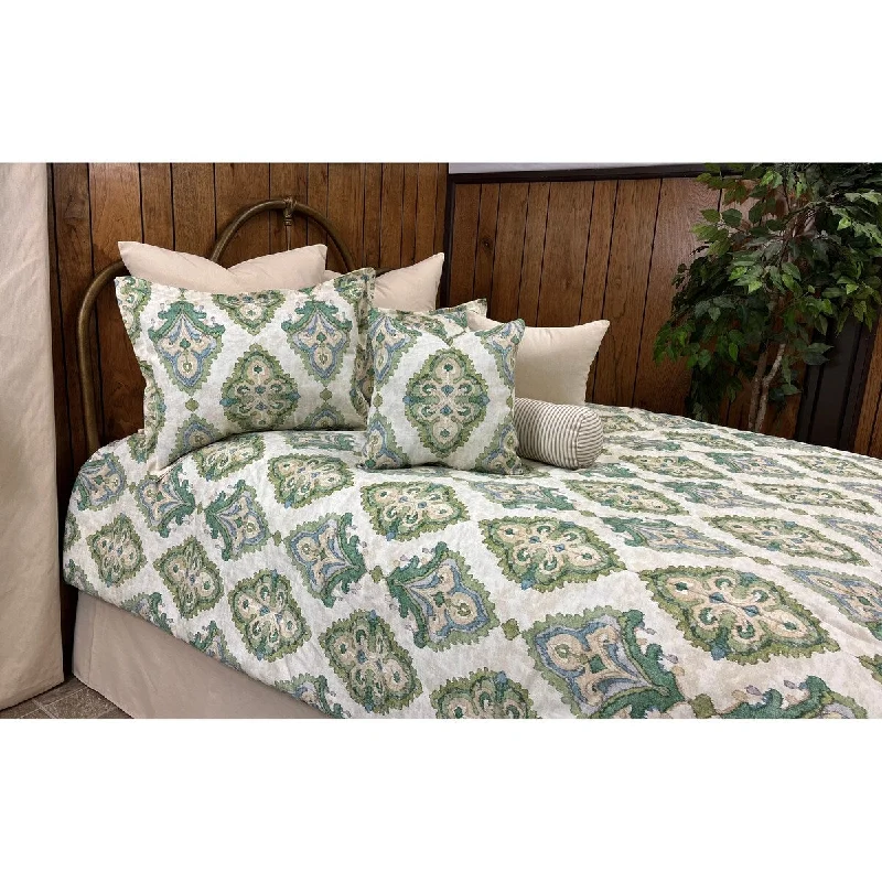 Microfiber - filled comforters that are lightweight and easy to care forAgra emerald medallion comforter set