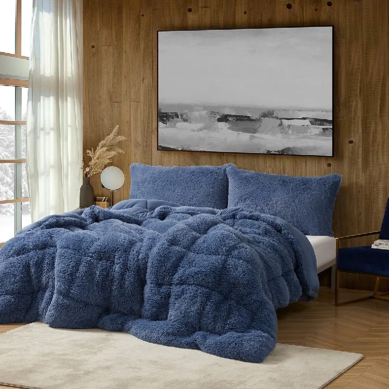 Duck down comforters with a softer feel and good warmth retentionAlaskan Winters - Coma Inducer® Oversized Comforter - Riverside Blue