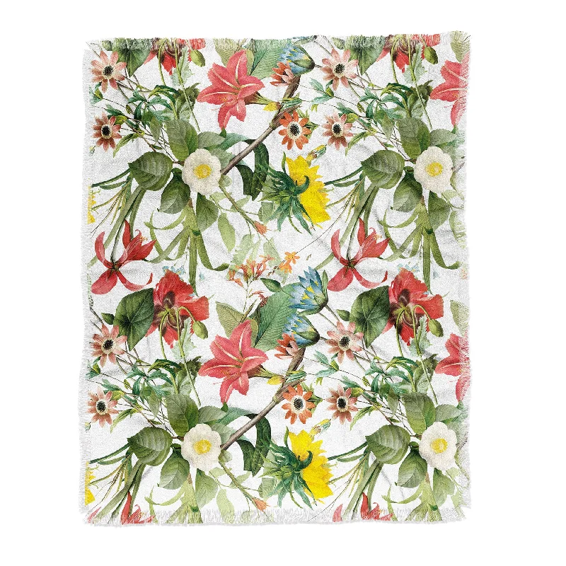 Synthetic fiber blend blankets for a budget - friendly choiceAli Gulec Summer Flower Garden Throw Blanket